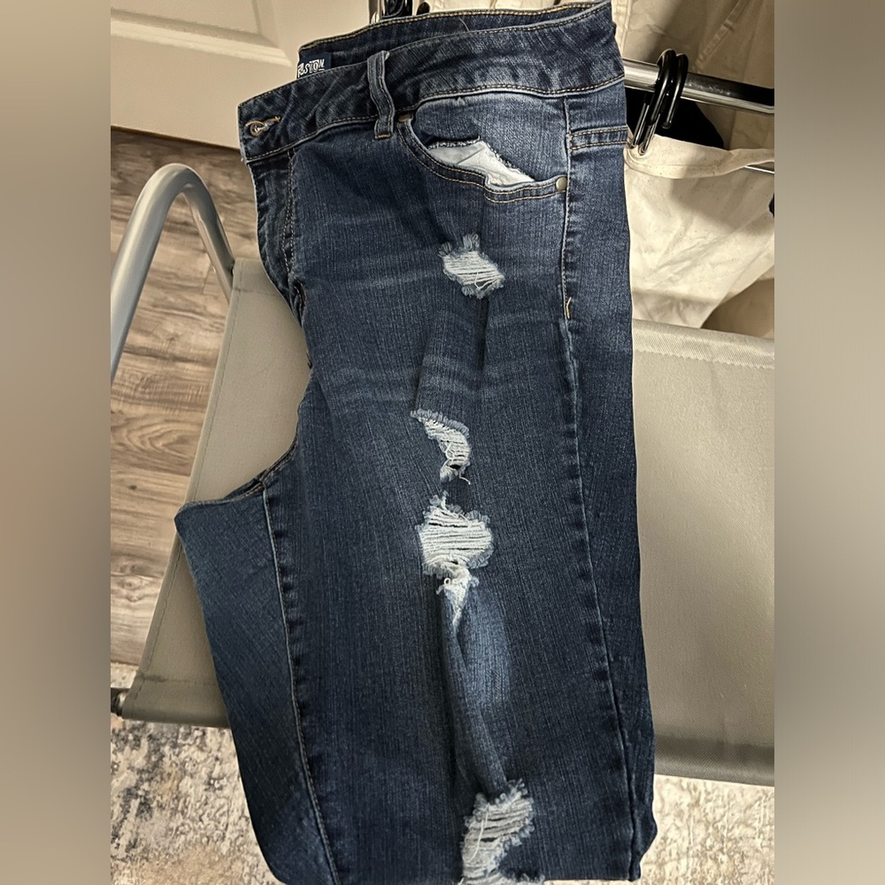 Size 20 Distressed Skinny Jean